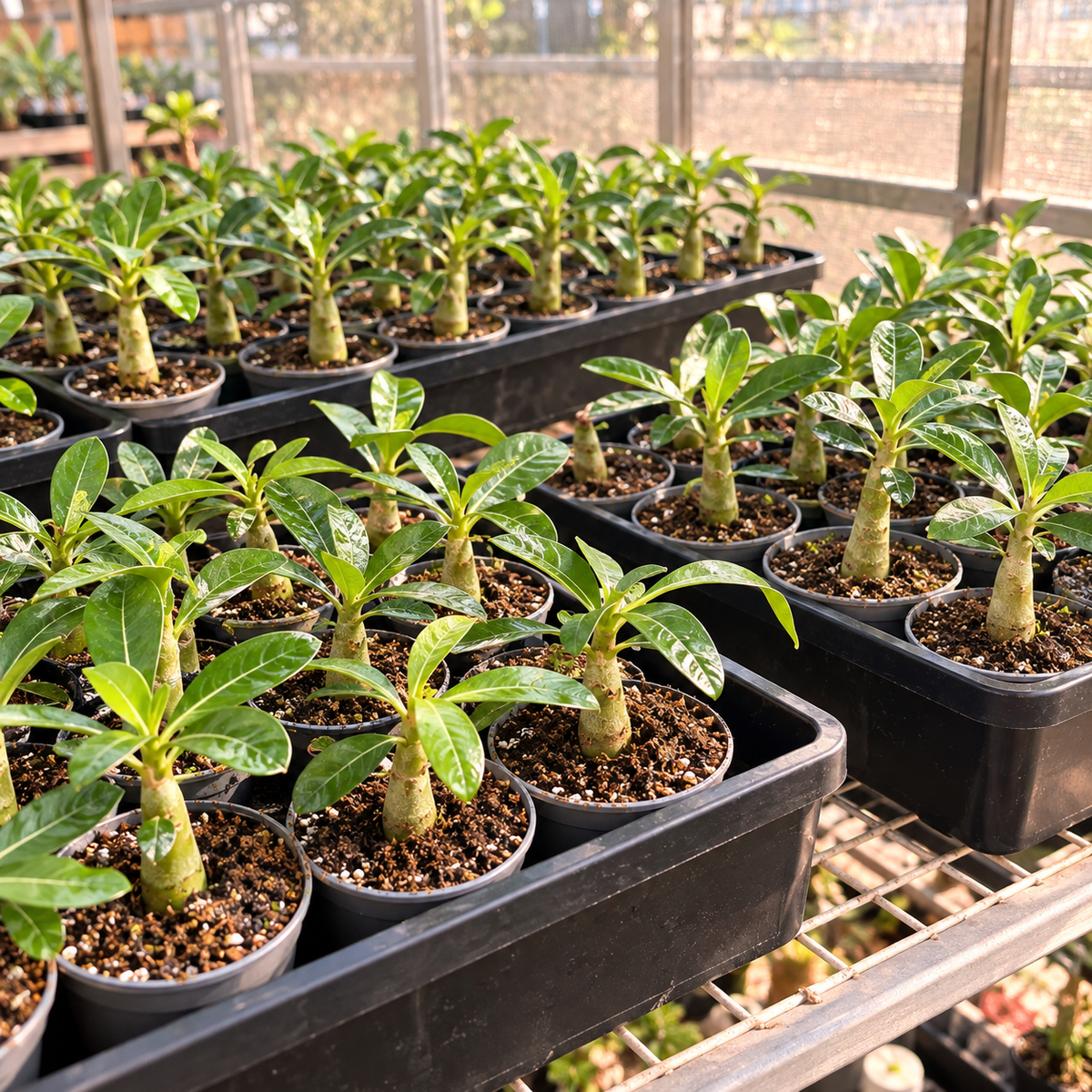 Baby Desert Rose, Adenium obesum | Caudex Succulent Plant Gift, Housewarming Gift