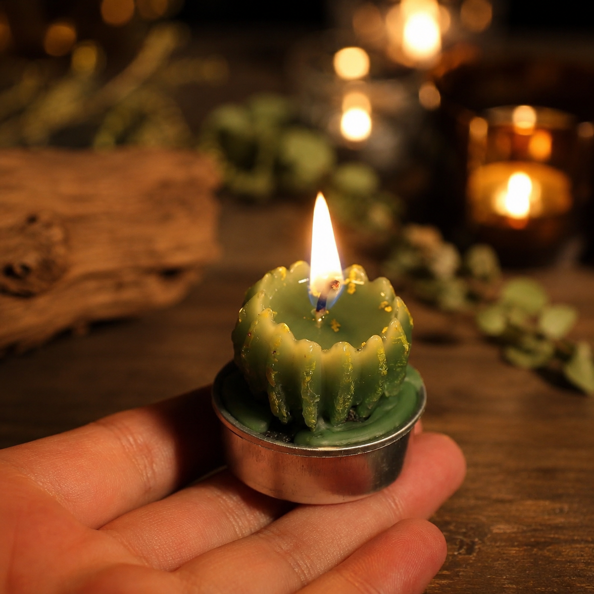 6PCS Mini Succulent & Cactus Candle Gift Set | Decorative Candles