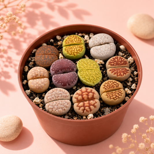 10pcs Mixed Lithops – Living Stones-Chic Chic Plants