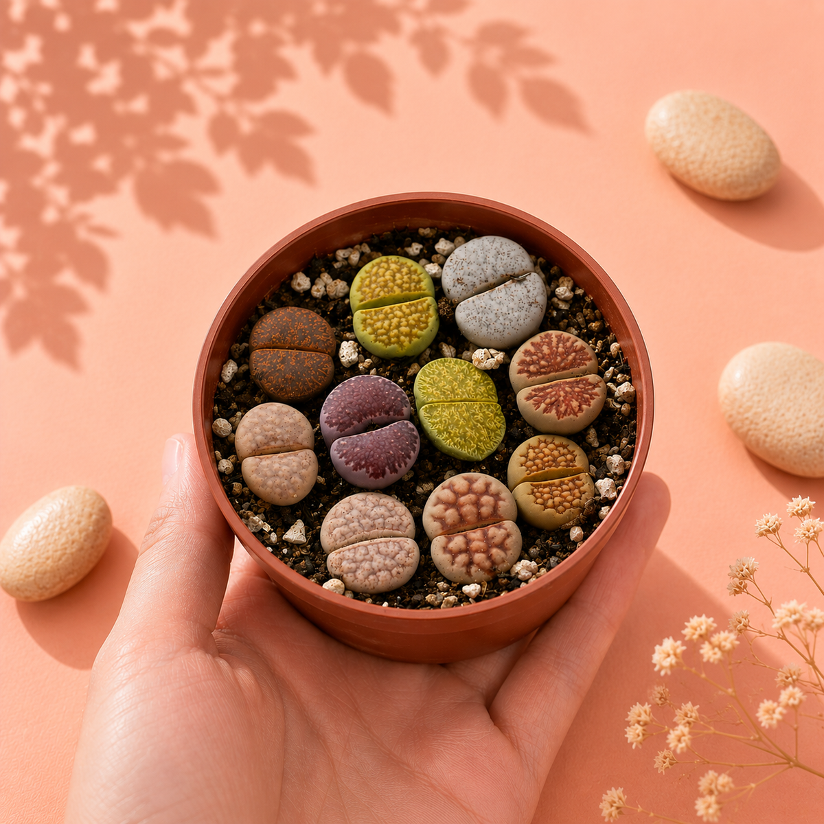 10pcs Mixed Lithops – Living Stones-Chic Chic Plants
