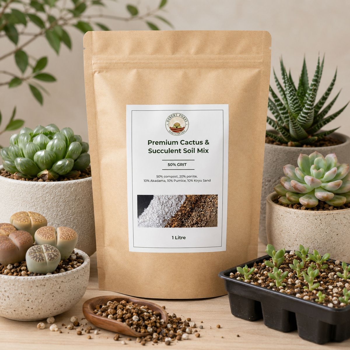 Premium Succulent Seedling Soil Mix - 0
