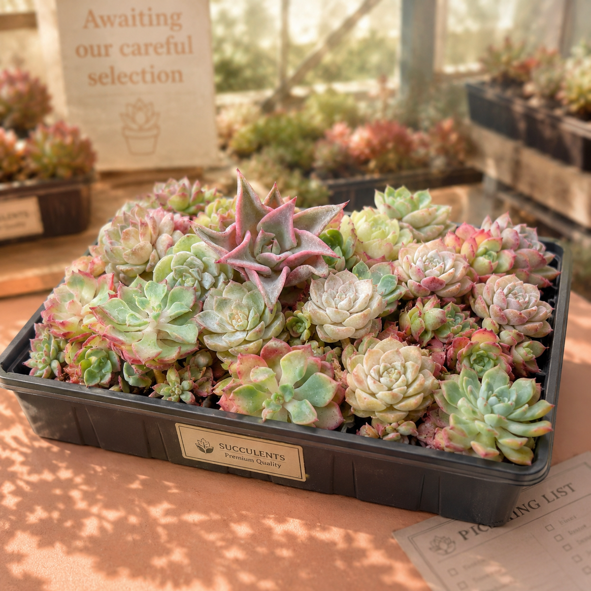 Random Mixed Succulent Cuttings Bare Root | DIY Succulent Collection | Optional Premium Succulent Soil