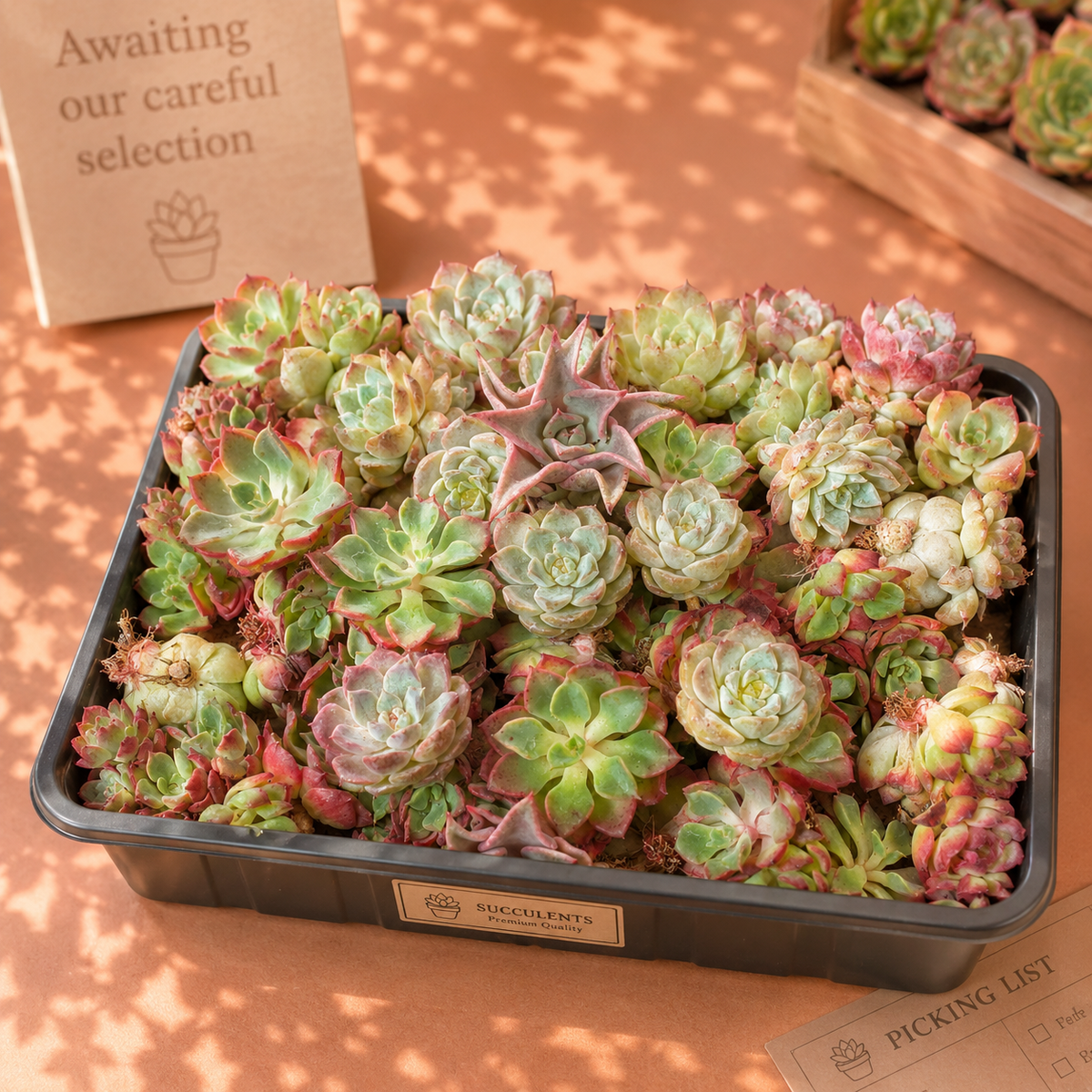 Random Mixed Succulent Cuttings Bare Root | DIY Succulent Collection | Optional Premium Succulent Soil